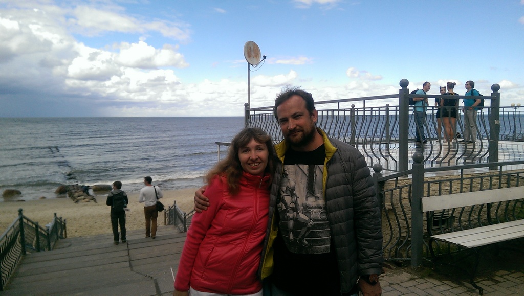 Баландина Ксения с Дмитрием Шаховым на конференции BalticDigitalDays-2016